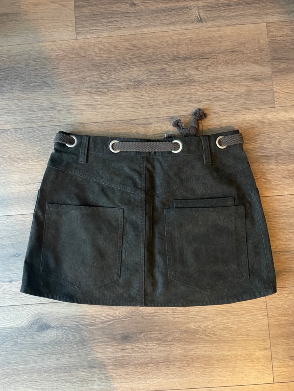 Free People Moxie Faux Suede Skirt- Size 8 - Picture 4 of 6